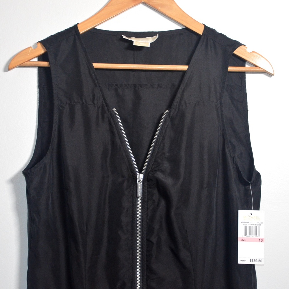 Michael Michael Kors NWT Silk Front Zipper Dress10 - Picture 5 of 11